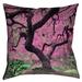 Red Barrel Studio® Olney Japanese Maple Tree Throw Pillow Polyester/Polyfill/Cotton in Pink | 14 H x 14 W x 3 D in | Wayfair RDBT2785 41372625