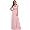 Ever-Pretty Womens Long Formal Maxi Open Back Sleeveless Evening Dress 14UK Pink