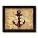 Breakwater Bay Anchor Nautical Vintage Map - Picture Frame Textual Art Print on Canvas Canvas | 21 H x 27 W x 1 D in | Wayfair BKWT4105 43908122