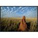 East Urban Home 'Termite Mound in Open Cerrado Grassland, Emas National Park, Brazil' Photographic Print Canvas, in Blue/Brown | Wayfair