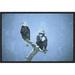 East Urban Home 'Bald Eagles Perched on Snag in Snow, Kenai Peninsula, Alaska' Photographic Print, Wood in Gray | 12 H x 18 W x 1.5 D in | Wayfair