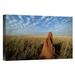 East Urban Home 'Termite Mound in Open Cerrado Grassland, Emas National Park, Brazil' Photographic Print Canvas, in Blue/Brown | Wayfair