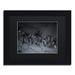 Trademark Fine Art 'Frost on my Window at Night' Framed Photographic Print on Canvas Canvas, Wood | 16 H x 20 W x 0.5 D in | Wayfair