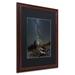 Trademark Fine Art 'Over the Chasm' Framed Photographic Print on Canvas Canvas | 22.75 H x 18.75 W x 0.75 D in | Wayfair ALI3804-W1620BMF