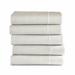 Birch Lane™ Harvey 300 Thread Count Geometric Egyptian-Quality Sateen Fitted Sheet 100% Cotton/Sateen in White | Queen | Wayfair