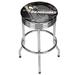 Trademark Global NHL Swivel 28.5" Bar Stool Upholstered, Steel in Gray | 29 H x 20.75 W x 20.75 D in | Wayfair NHL1005-PP