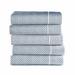 Birch Lane™ Harvey 300 Thread Count Geometric Egyptian-Quality Sateen Fitted Sheet 100% Cotton/Sateen in Blue | Twin | Wayfair
