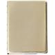 FILOFAX Refillable Saffiano Notebook, A5 (8.25" x 5") Gold - 112 Cream moveable pages - Index, pocket and page marker (B115036U)