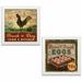 August Grove® 'Farm Fresh Eggs & Break of Day Rooster' 2 Piece Graphic Art Print Set | 0.75 D in | Wayfair B35A297D40DD4F0684CA28A7DEE16DF8