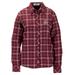 Women's Maroon North Carolina Central Eagles Brewer Flannel Button-Down Long Sleeve Shirt