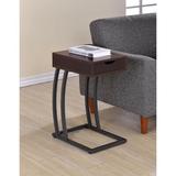 Union Rustic Pogue End Table w/ Storage Wood/Metal in Brown | 24.25 H x 15.75 W x 11.75 D in | Wayfair 88C3916C6D1F4CC8919C3C9A9007BE37