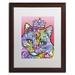 Trademark Fine Art 'Love Cat V' by Dean Russo Framed Graphic Art Canvas, Wood | 18.75 H x 22.75 W x 0.75 D in | Wayfair ALI2623-W1620MF