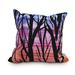 Winston Porter Linlithgow Sunset Branches Outdoor Square Pillow Cover & Insert Polyester/Polyfill blend in Orange | 20 H x 20 W x 3 D in | Wayfair