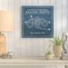 Breakwater Bay 'Vintage Sailing Knots VIII' Textual Art on Canvas in Blue | 39.5 H x 39.5 W x 2 D in | Wayfair BKWT4409 44479435