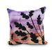 Winston Porter Linlithgow Flowing Leaves Floral Outdoor Throw Pillow Polyester/Polyfill blend in Orange | 20 H x 20 W x 3 D in | Wayfair