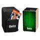 Sela SE 137 FR Varios Green Cajon Bundle mit Rucksack, Sitzpad, französischer Anfängerschule, CD und DVD