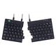 R-Go Ergonomic keyboard, Split design, Natural Typing Keyboard for Carpal Tunnel, Keyboard in 2 parts, With Break software, Ultra Thin, QWETY(UK) Layout, USB Wired, Black
