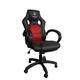 Nilox P050-A1-BR Gaming Chair Stuhl, Kunstleder, schwarz/rot, 65 x 65 x 125 cm