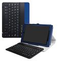 LiuShan for Amazon Fire HD 10 Keyboard Case,Detachable Keyboard Standing PU Cover for Amazon Fire HD 10 Tablet(5th /7th /9th Generation) 10.1" Tablet,Blue