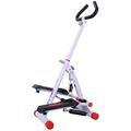 HOMCOM Foldable Step Machine, Height Adjustable Stepper w/LCD Display and Handlebar, Twister Steppers for Exercise Workout Home Gym Office