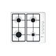 Neff N30 T26BR46W0 Gas hob with Sword Dials and Cast Iron Pan Supports, 60 cm, White, Built in