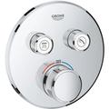 Grohe - Grohtherm SmartControl - Mitigeur thermostatique encastré de douche, 2 sorties, chrome