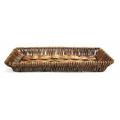 World Menagerie Rectangular Wicker/Rattan Basket Wicker in Brown | 2 H x 11 W x 17.75 D in | Wayfair 70213D1CAE334768858C23FF68649D93