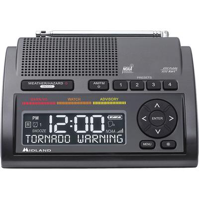 Midland WR400 Weather Alert radio with Alarm Clock