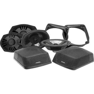 Rockford Fosgate TMS69BL9813 98-'13 6" x 9" Harley Bag Lids