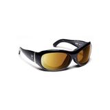 7 Eye Briza Sunglasses - Women's Glossy Black Frame 24-7 Copper NXT Lenses - 310527