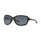 Oakley OO9301 Cohort Sunglasses - Women's Polished Black Frame Grey Gradient Polarized Lenses 930104-61