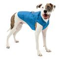 Kurgo Loft Hundejacke, Mit Hundegeschirr kombinierbar, Wasserdicht und reflektierend, Ideal für den Winter, Größe L, Blau/Orange