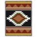 Pure Country Weavers Espanola Cotton Blanket Cotton in Black/Brown/Red | 54 W in | Wayfair 5516-T