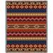 Pure Country Weavers Yuma Cotton Blanket Cotton in Brown/Red | 54 W in | Wayfair 3881-T