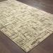 Brown 46.06 x 0.32 in Area Rug - Williston Forge Mitcham Abstract Ivory Area Rug Polypropylene | 46.06 W x 0.32 D in | Wayfair