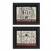 August Grove® Hot Bath 2-Piece Vignette Framed Wall Art for Living Room, Home Wall Decor by Linda Spivey Paper | 14 H x 18 W x 1 D in | Wayfair