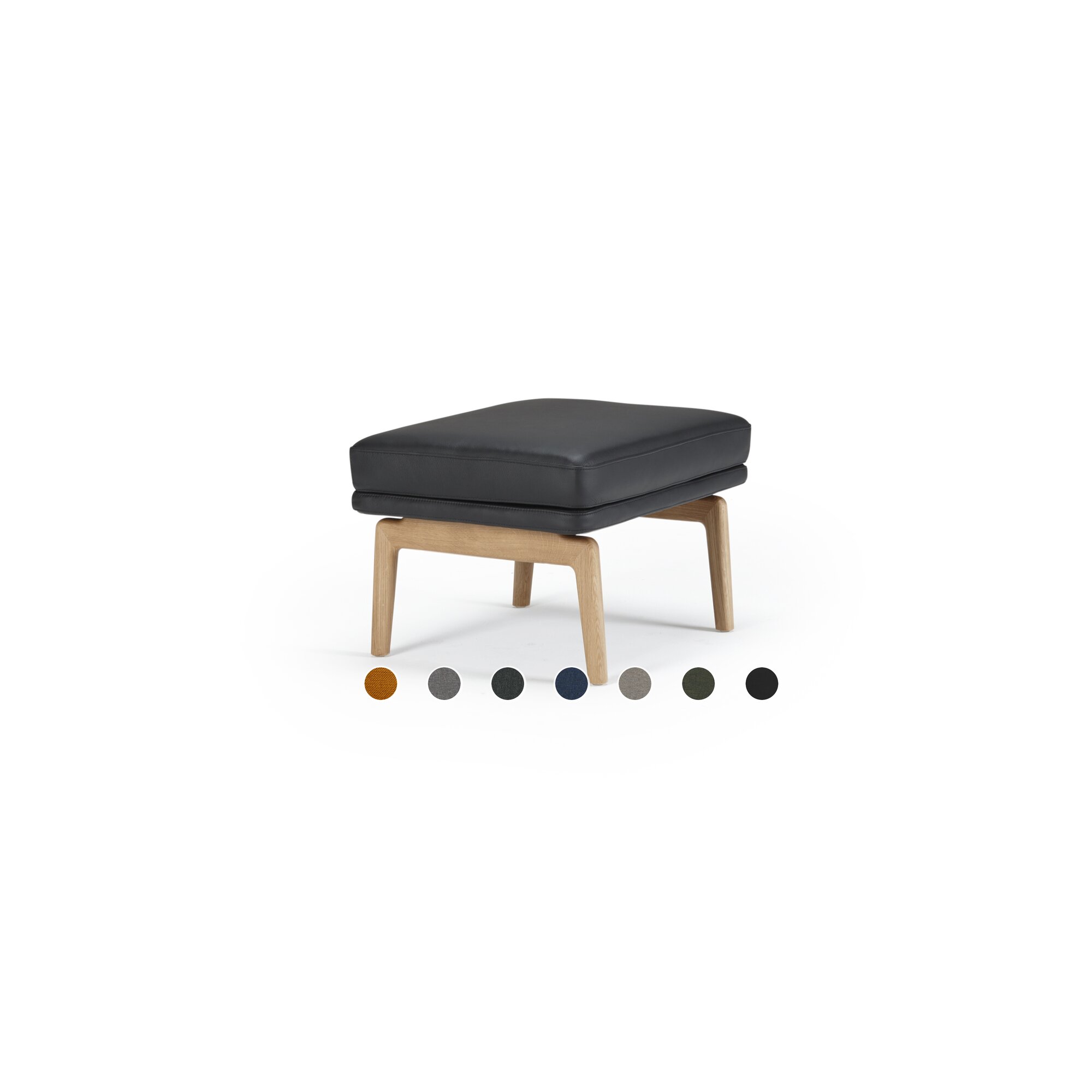 Kragelund »Egsmark« Hocker Stoff 248 Anthrazit