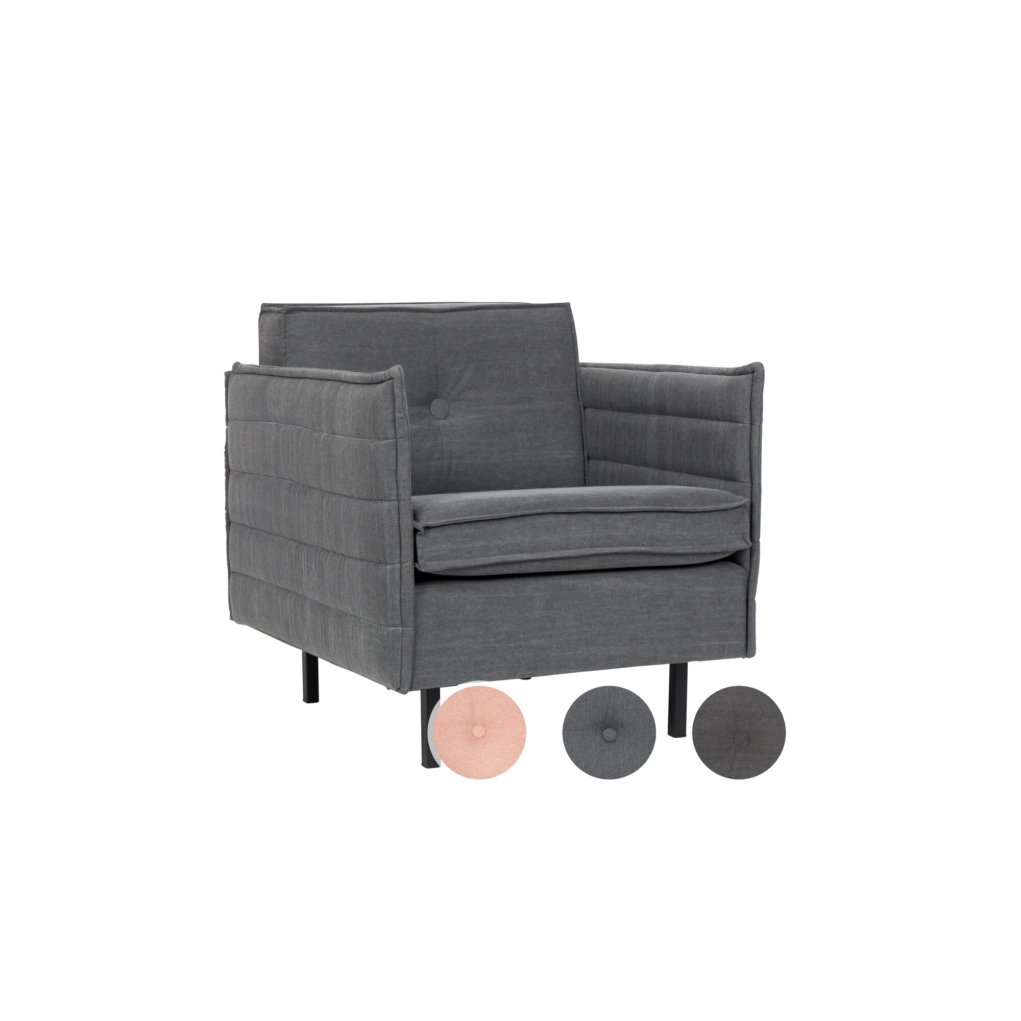 Zuiver Sessel Jaey Grau-Blau