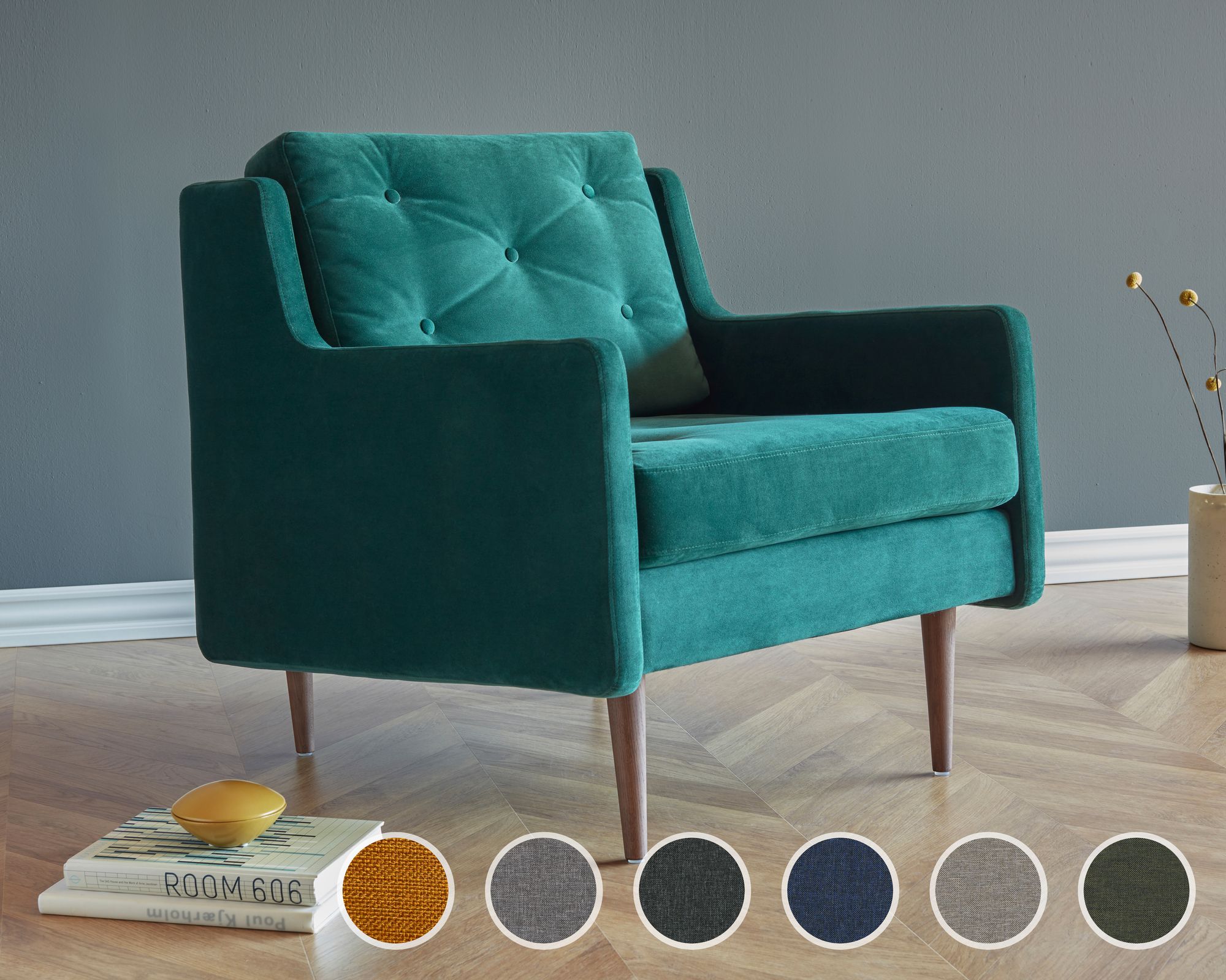 Kragelund »Holme« Sessel Stoff 248 Anthrazit