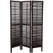 Latitude Run® 52.5" W x 70.25" H 3- Panel Folding Room Divider Wood in Brown | 70.25 H x 39.36 W x 0.75 D in | Wayfair