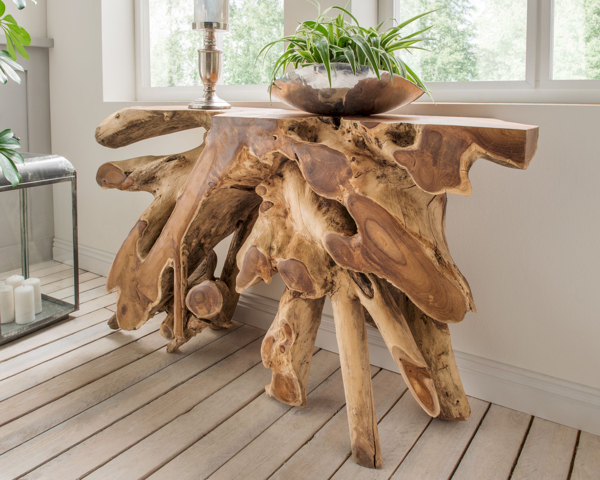 die Faktorei »Teak« Unikat Konsole aus Teakwurzel