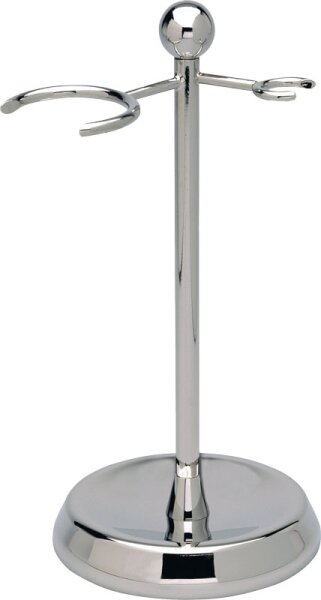 Erbe Shaving Shop XXL Rasierer- und Rasierpinselhalter, Metall glänzend Rasierset