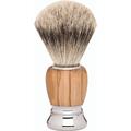 Erbe Shaving Shop Premium Design MILANO Rasierpinsel Silberspitz Olivenholz