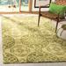 Green/White 96 x 0.63 in Indoor Area Rug - Dakota Fields Eaton Geometric Handmade Tufted Wool Beige/Green Area Rug Wool | 96 W x 0.63 D in | Wayfair