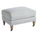 Barclay Butera Sydney Ottoman w/ Brass Caster Polyester in Blue | 19 H x 28 W x 22.5 D in | Wayfair 5110-44B-40