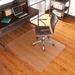 Symple Stuff Baisden 36" x 48" Hard Floor Chair Mat w/ Scuff Resistant Top & Patterned Underside in White | 36 W x 48 D in | Wayfair