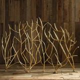 Uttermost Gold Branches Decorative Fireplace Screen