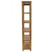 Wade Logan® Langman 75" H x 34.5" W Solid Wood Etagere Bookcase Wood in Brown | Wayfair 755004DB338846EBB1235C6EA62C1B7B