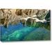 Ebern Designs 'CA, Inyo NF Minarets reflected in Iceberg Lake' by Don Paulson Giclee Art Print on Wrapped Canvas in Blue | Wayfair