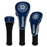 Seattle Mariners Driver Fairway Hybrid Set of Three Headcovers